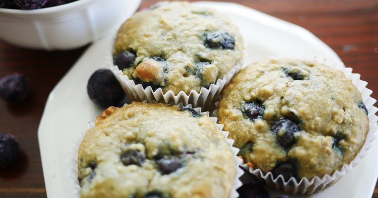 Gluten-free Blueberry Oatmeal Muffins
