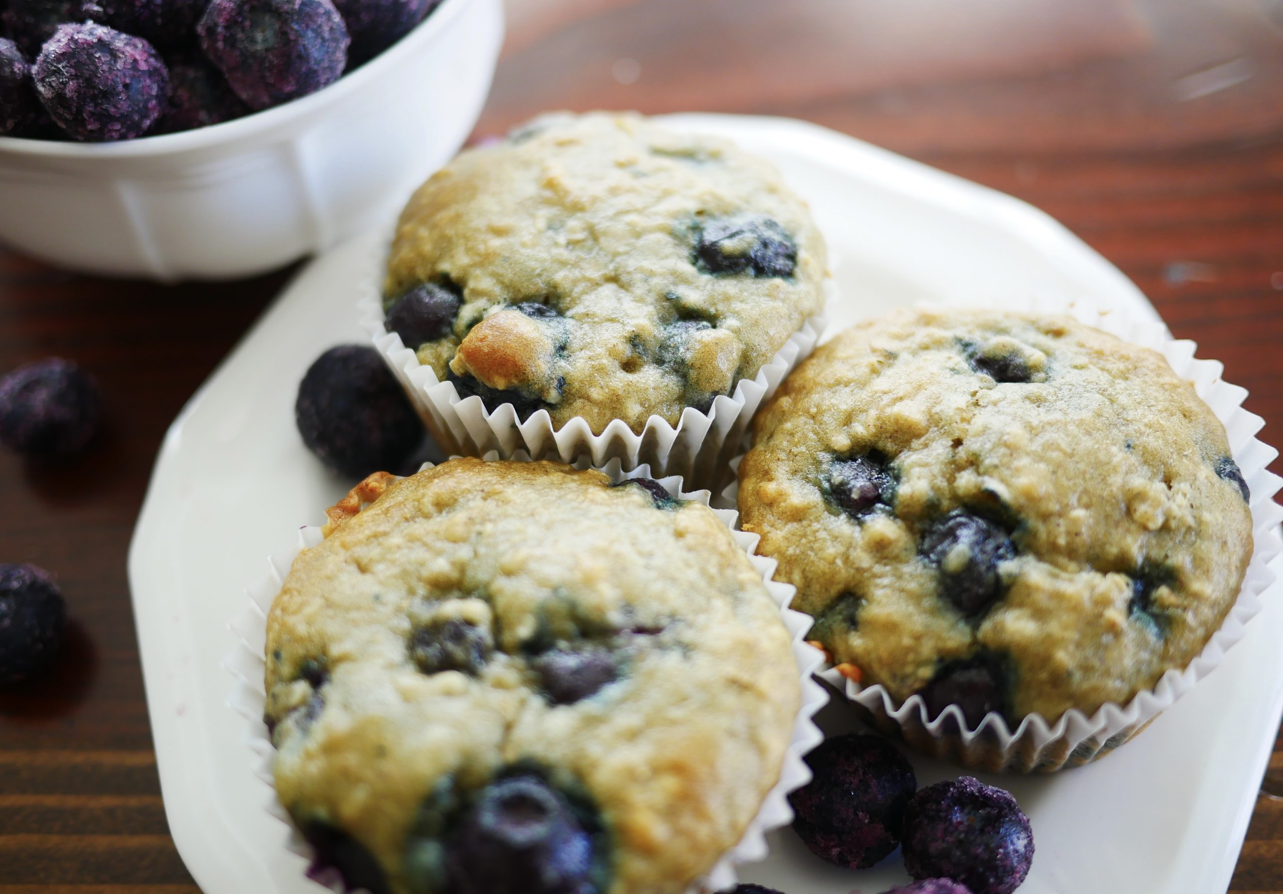 Gluten-free Blueberry Oatmeal Muffins